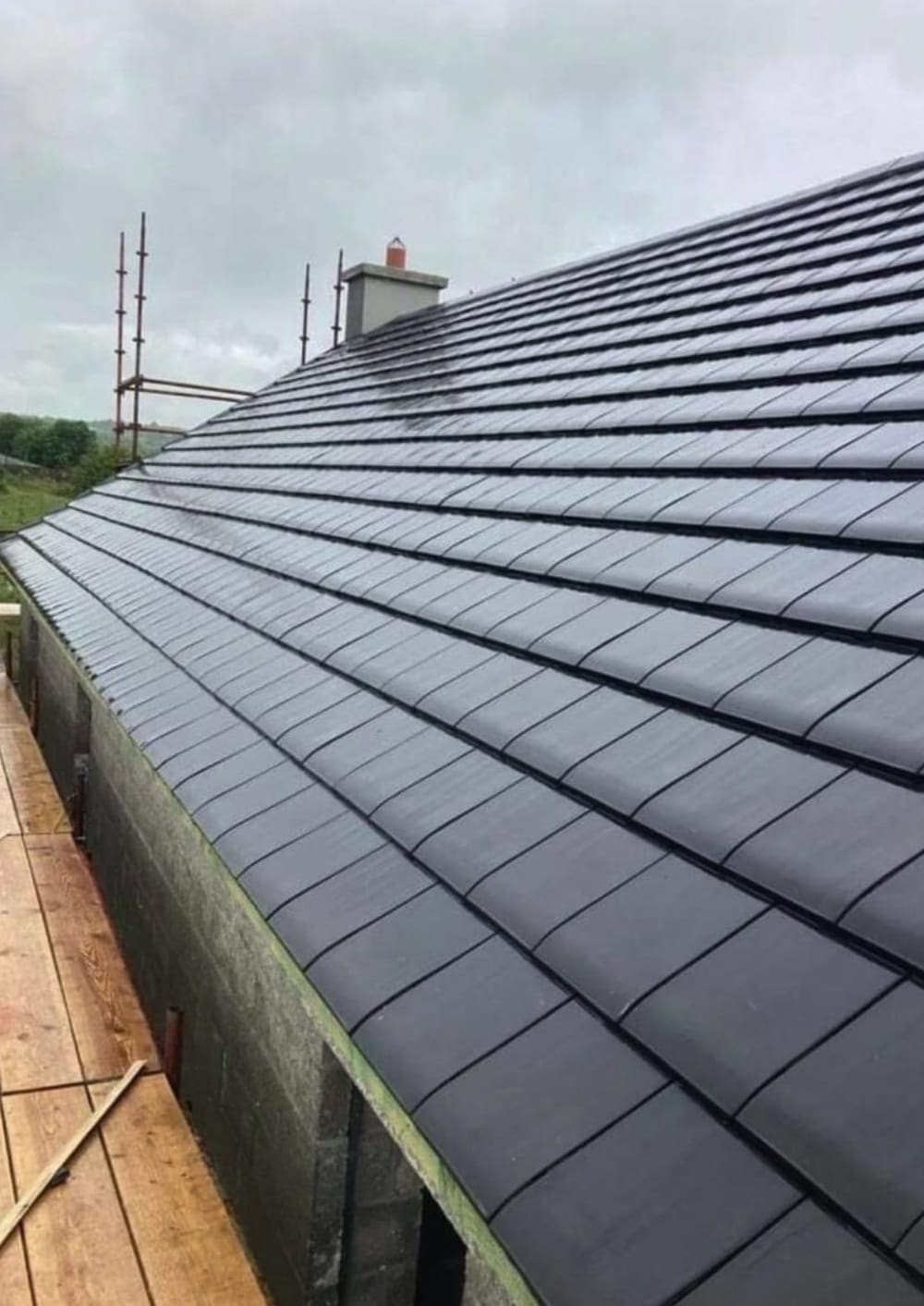 Finished tiled roof after a full strip and re-roof, Cork