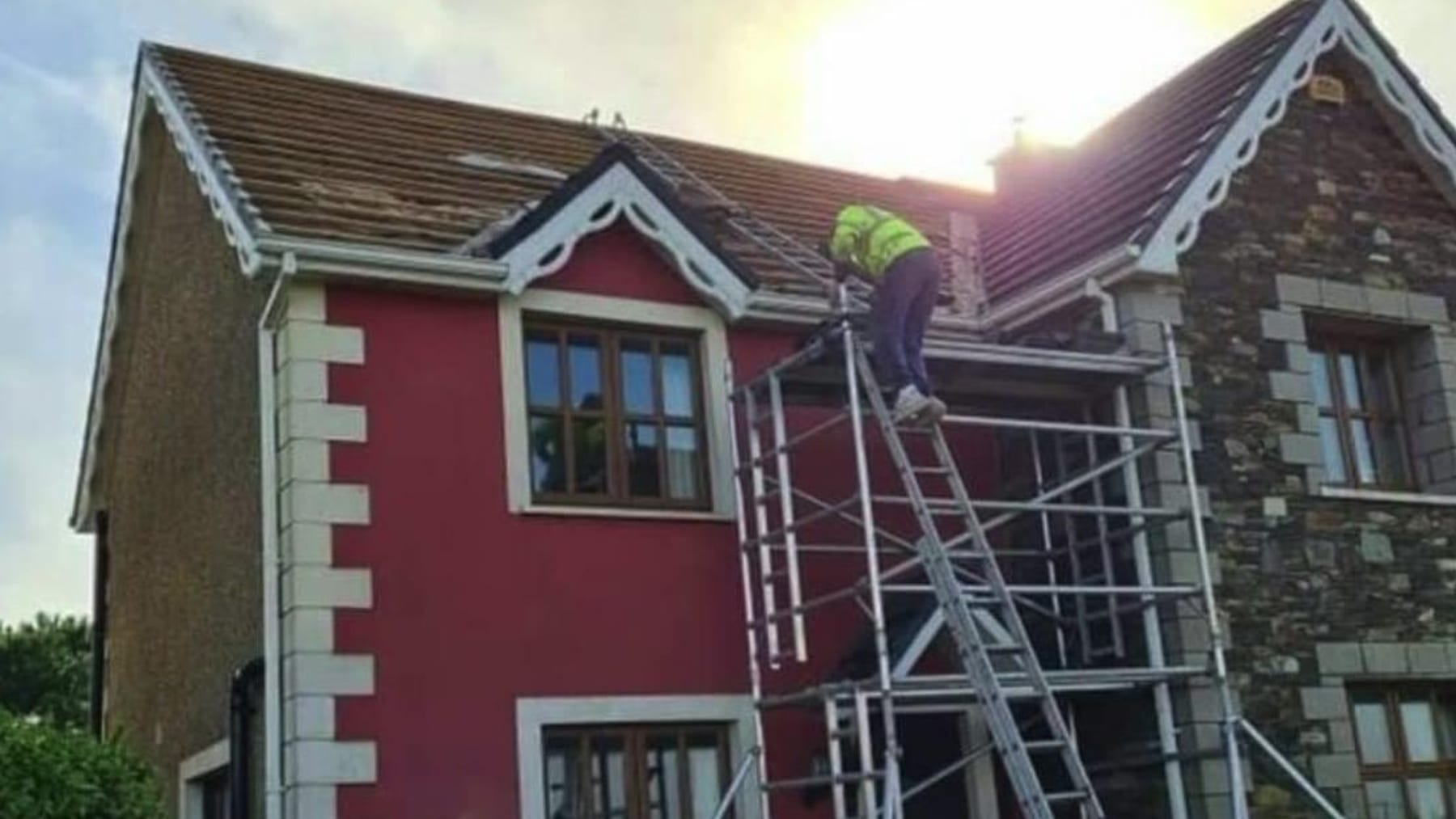 A finished tiled roof completed by Cork Roofing and Repairs